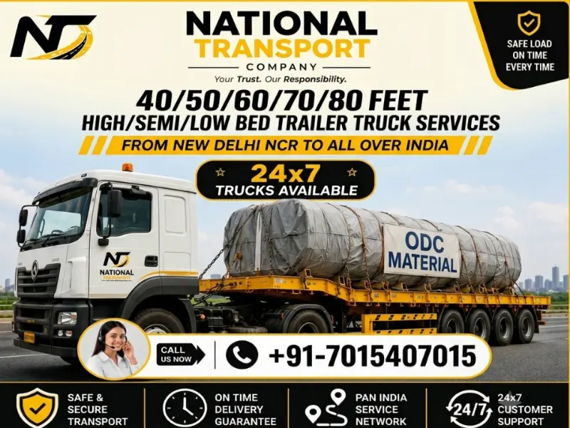 Logistics truck on the highway